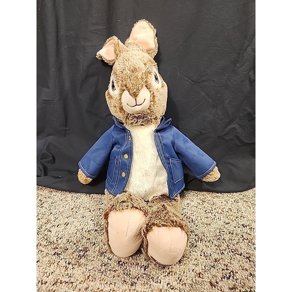Dan Dee Peter Rabbit Porch Greeter 22" Toe to Ear Plush Stuffed Animal Bunny *